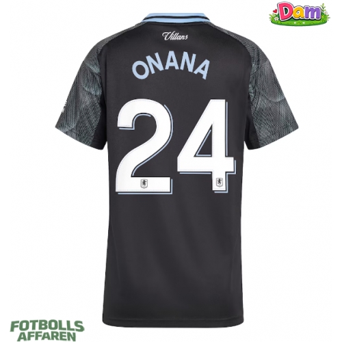 Aston Villa Amadou Onana #24 Bortatröja Kvinnor 2025-26 Kortärmad